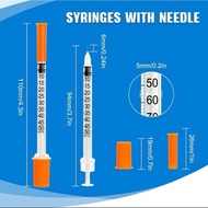 *READY STOCK* DISPOSABLE INSULIN SYRINGE 1ml | 6mm - STERILE PACK