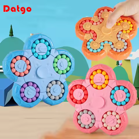 New Ten-sided Rotation Finger Magic Beans Spin Bead Puzzles Game Gyro Antistress Learning Educationa