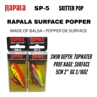 RAPALA SP-5 SKITTER POP SURFACE POPPER