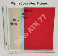 Kertas HVS Warna Warni Tipis Print Lipat Origami Besar A4 50 Lembar
