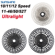 SUNSHINE 10/11/12 Speed 11-46/50/52T Mountain Bike Ultralight Flywheel For Shimano  HG MTB Bike Ultr