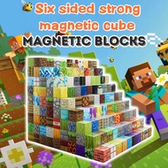 New Minecraft Magnetic Building Blocks Minecraft Magnetic Cube Building Blocks, Themed Puzzle Toy, E