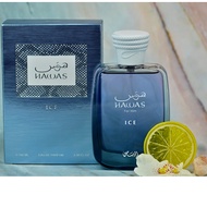 RASASI Hawas Ice for Men Eau de Parfum, 100ml(3.4 Oz), Premium Arabian Fragrance