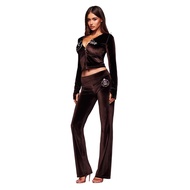 IAMGIA Fashion Solid Color Zipper Hooded Jacket Casual Loose Slim-fit Trousers Comfortable Simple Su
