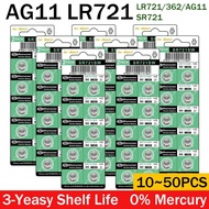 AG11 SR721SW 362 361 162 High Capacity 1.5V Button Coin Cell Watch Battery 0%Hg Mercury Free For Wat