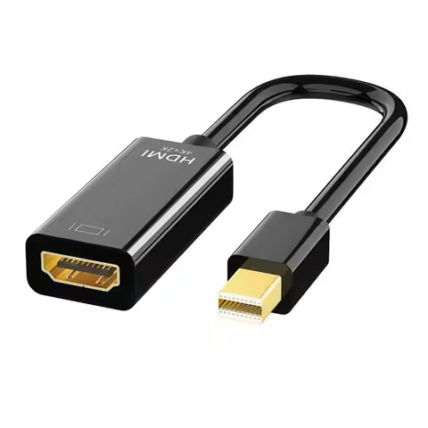 short Mini DisplayPort to HDMI Adapter Cable 4K/1080P Mini DP to HDMI Thunderbolt 2 to HDMI Converte