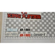 Arai rx7 rr5 corsair v helmet sticker
