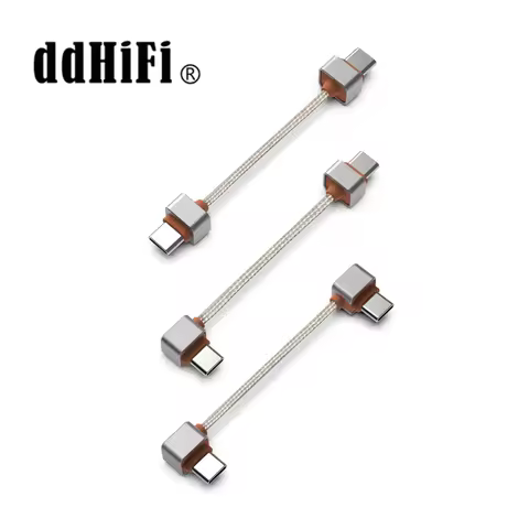 ddHiFi TC03SS/TC03SL/TC03LL USB OTG Audio Decoding Cable, Flexible Use for Smartphones, L/Straight C