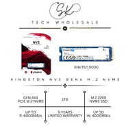 [SK TECH] KINGSTON NV3 M.2 NVME 1TB/1000GB GEN 4 SSD R:6000 ; W:4000 SOLID STATE DRIVE 5-YRS LTD WAR