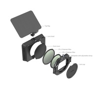 SmallRig Matte Box with Adjustable Clamp 67mm to 82mm and VND Kit CPL VND Polarizer Filter [4411]