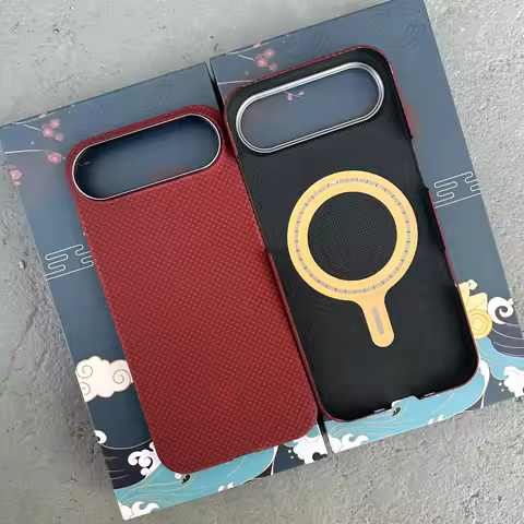 For IPhone Air 17 Air Ultra Slim Lightweight Aramid Carbon Fiber Case Strong Magnetic MagSafe Case A