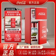 Refrigerator【小冰箱】可口可乐小冰箱家用小型迷你冰柜宿舍租房饮料冷冻冷藏节能展示柜