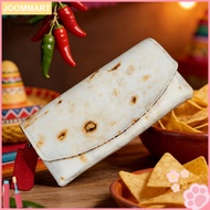 [Jm] Burrito Coin Purse Tortilla Coin Bag Fun Burrito Wallet Faux Leather Coin Purse Travel Card Hol