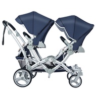 ‍🚢Twin Stroller Two-Way Reclinable Lightweight Folding Newborn Double Children Stroller Newborn Stroller