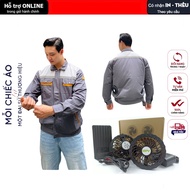 [AQ04]- Korean Pangrim fabric air conditioner fan jacket. Protective jacket with cooling fan all day