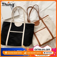 Kstyle Women Classy Elegant Fashion Simple Large Capacity Premium Oxford Travel Outing Casual Handba