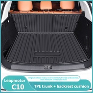For Leapmotor C10 Trunk Mat Special TPE Waterproof Full Surround Trunk Mat Leapmotor C10 Car Modific