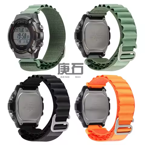 18mm Alpine loop band Nylon Watch Band Strap For AQ-S810W   AQ-S800W   SGW-300H  SGW-400H   SGW-500H