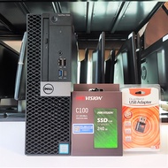 คอมพิวเตอร์ (การ์ดจอ 2 GB) Dell Optiplex 7050 - CPU Core i7-7700 3.6 GHz ใช้ SSD มี HDMI USB-C + Fre