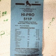 Hi-Pro 511P Tanpa Antibiotic Growth Promoter Pakan Ayam. Persak 50Kg Asli