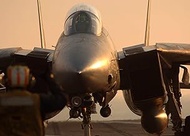 an F-14 Tomcat assigned to The Tomcatters of Fighter Squadron Three One (VF-31), is Directed to t Vi