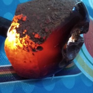 Natural Batu Bacan Obi Merah Combong Kristal Asli Maluku