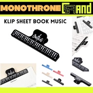 Music Book Paper Clip Score Clip Sheet Holder