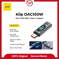 KiiP DAC100W DAC HUB USB-C Type C Adapter Digital Display Fast Charging 100W