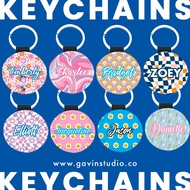 🇸🇬Personalised Gift! Personalised Keychain Customised Keychain Key Tag Bag Charm Customised Personal