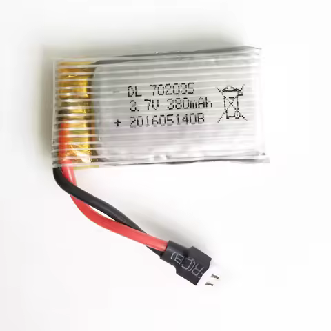3.7V 25C 380mAh 702035 Lipo lithium polymer Rechargeable Battery For Hubsan H107 H6C RC Quadcopter H