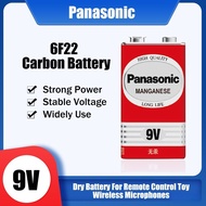 Panasonic 9V 6F22 Disposable Carbon Battery For Multimeter Alarm Wireless Microphone