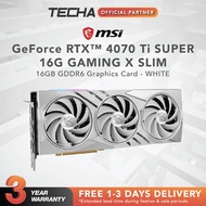 2025 Brand Authenticity  MSI GeForce RTX 4070 Ti Super Gaming X Slim | 16GB GDDR6 | Graphics Card
