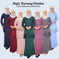 Baju Kurung Moden Lace Eksklusive Muslimah 2024 Wanita