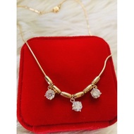 necklace gold 10k with free earrings/non pawnable