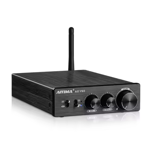AIYIMA A07 PRO Bluetooth Amplifier TPA3255 QCC304X Stereo 2.0 Channel 300Wx2 Power Digital Amplifier
