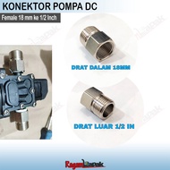DC Pump Connector 18mm to 1/ 2 Inch Sock thread Adapter 1/2" External thread