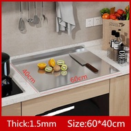 (1.5mm) 304 Food Grade Stainless Steel Cutting Board Panel Baking Board Bread Cutting Board