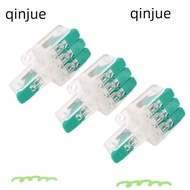 QINJUE 10PCS Wire Connector, 1 in 3 Out 41A 450V Lever Wire Connectors, Easy Installation 10-20AWG W