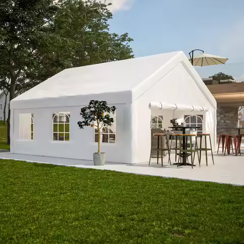 Outdoor Canopy Gazebo - Heavy Duty 20x20FT with Removable Sidewalls