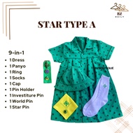Star Scout Type A Complete Set of Scout of Uniform for Girls | BZ Daily Store