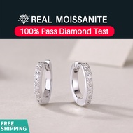 Real Moissanite Earrings Luxury Diamond Earrings In S925 Sterling Silver With GRA certificate Can Pa