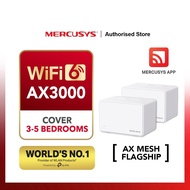 Mercusys Halo H80X 1/2/3-PACK Mesh System (AX3000) | AX3000 Whole Home Mesh WiFi 6 System