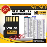 FT STAR Platinum Karaoke Volume 33 SD Card for KS100 Mini Box/KS10 Mini SD/DK88 Duo / DK65 / KBOX 3