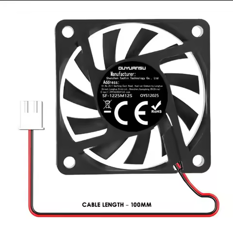 5V 2-Pin 40x40x10mm 50x50x10mm 60x60x10mm PC Computer CPU System Heatsink Brushless Cooling Fan Sile