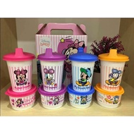 8 biji Tupperware Disney Baby Set (DISNEY BABY GIFT SET FULLMOON SET): Sippy Cup Sippy Cup 4X200ml + Snack Cup 4X110ml