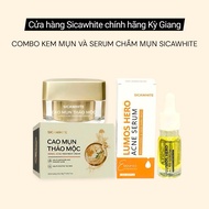 [NEW] COMBO ACNE CREAM AND Herbal Acne SERUM - Lumos Hero SICAWHITE for acne-prone skin