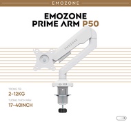 Emozone Prime Arm P50 monitor mount, 12kg computer monitor arm for 17-40 inch monitors