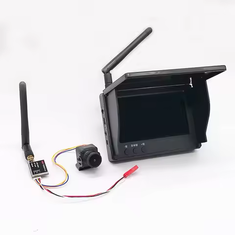 5.8G 48CH 4.3 Inch FPV Monitor 480x272 Build-in Battery Video Screen with 600mw VTX Transmitter TS58