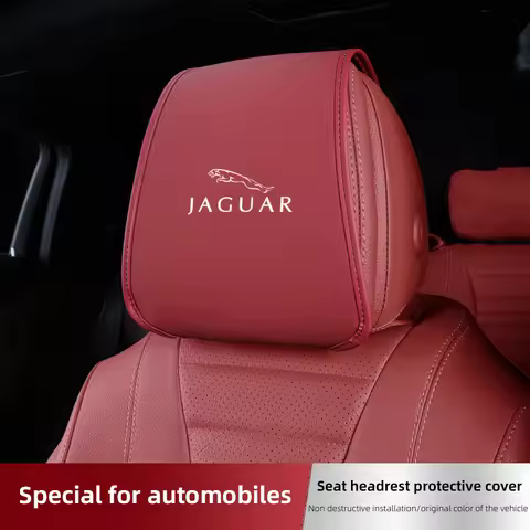 Leather Car Pillowcase Car Supplies Headrest Cover For Jaguar X S F XF XE XJ XK XEL XFL XJL XJ6 XJS 