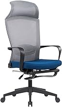 Ergonomic Office Chair, Computer Gaming Chairs Breathable Mesh Study Seat with Armrest and Headrest, Adjustable Height Tilt Swivel for Home Office */1652 (Color : Blue, Size : Nylon)